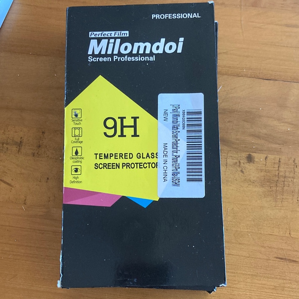 Milomdoi 3-Pack Tempered Glass Screen Protector for Apple iPhone ++